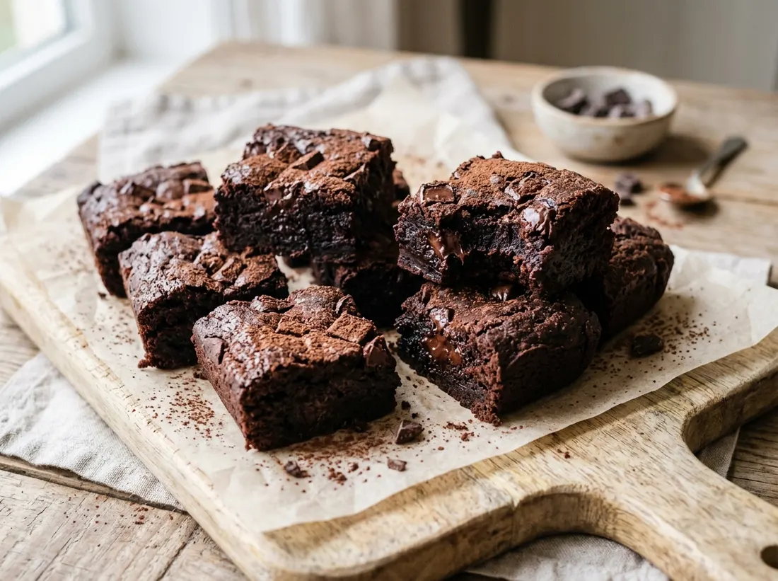 Brownie fit de avena y cacao