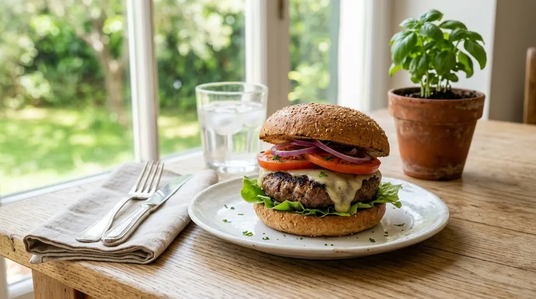 Hamburguesa de ternera casera