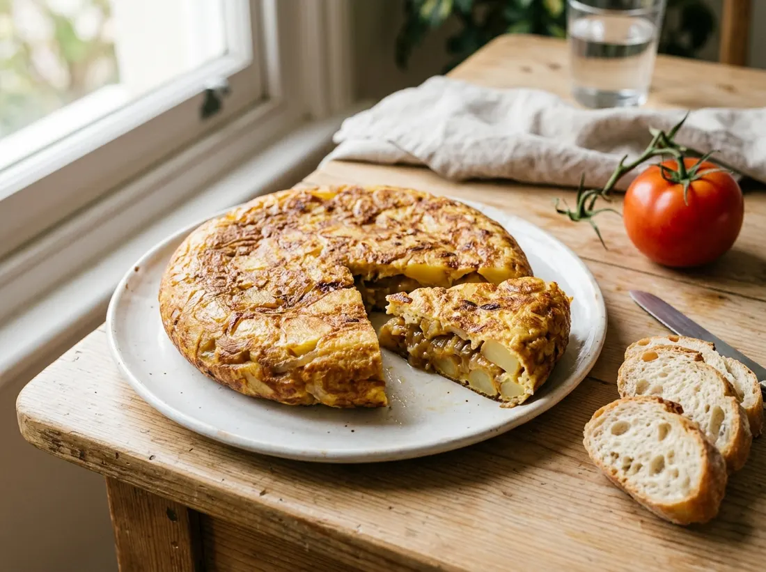 Healthy Spanish omelette (tortilla de patatas)